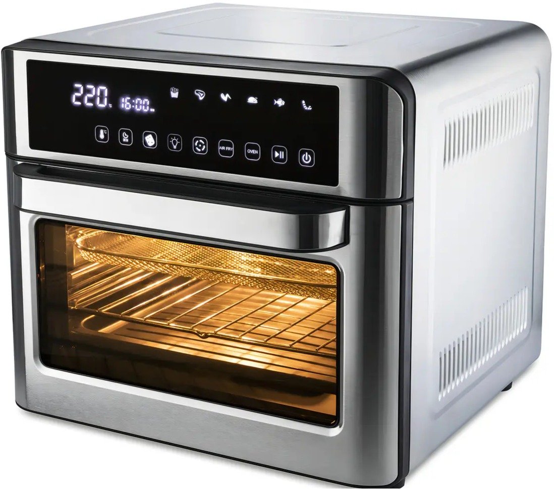 Forno Air Fryer Hamilton Beach Digital 25L para Cozinhar com 12 Funcoes e Acessorios 7777